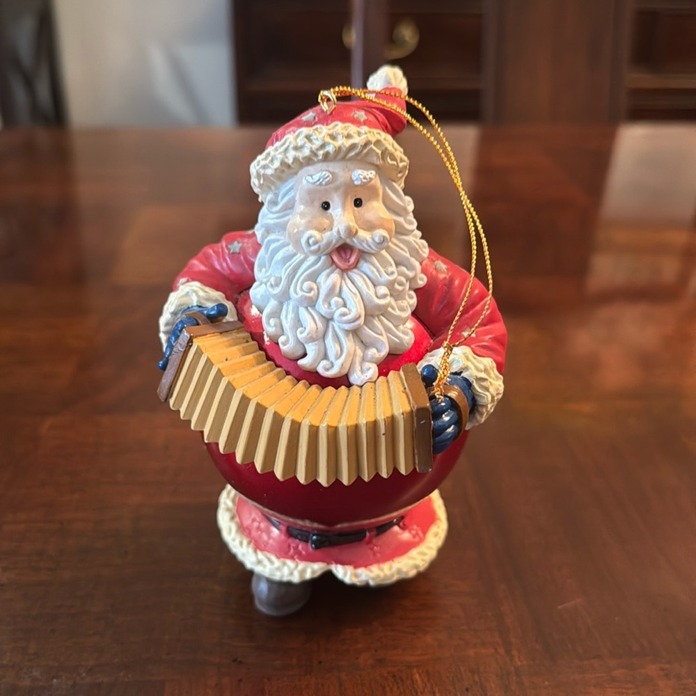 1990's Matrix Santa Claus Holiday Christmas Tree Ornament Decoration